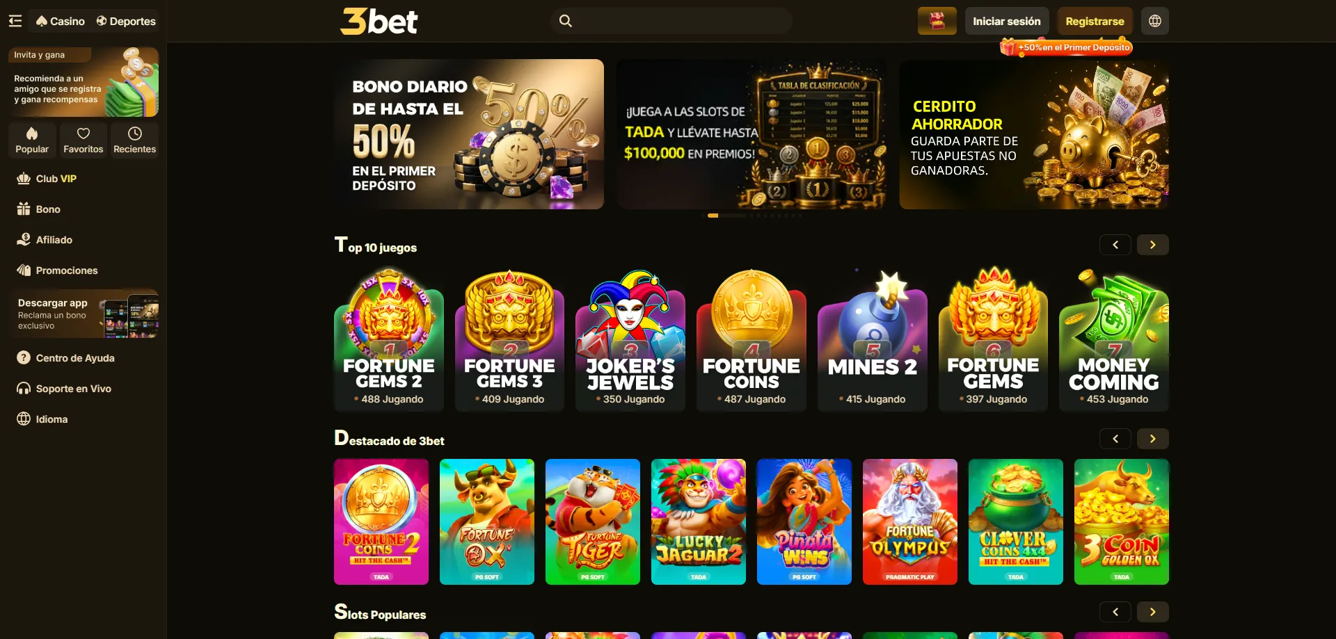 Casino en vivo con croupiers reales en 3bet Casino México